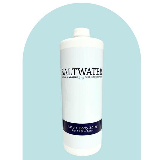 SALTWATER Pure Hypochlorous Cleanser for Face, Body + Hands - 1L Refill